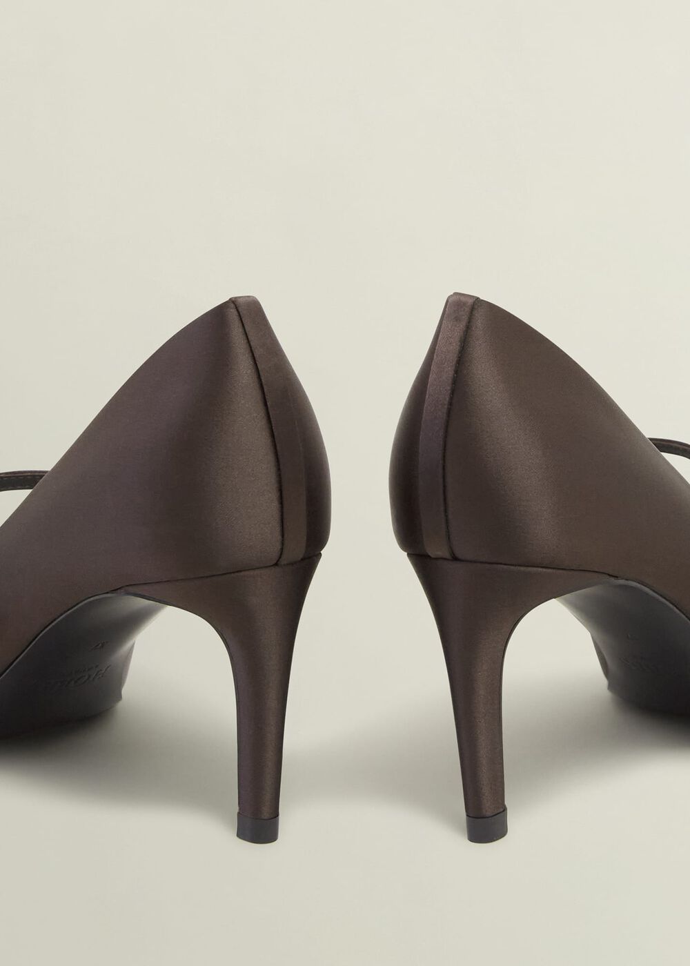 Blake Mary Jane Satin Courts, Deep Brown, hi-res