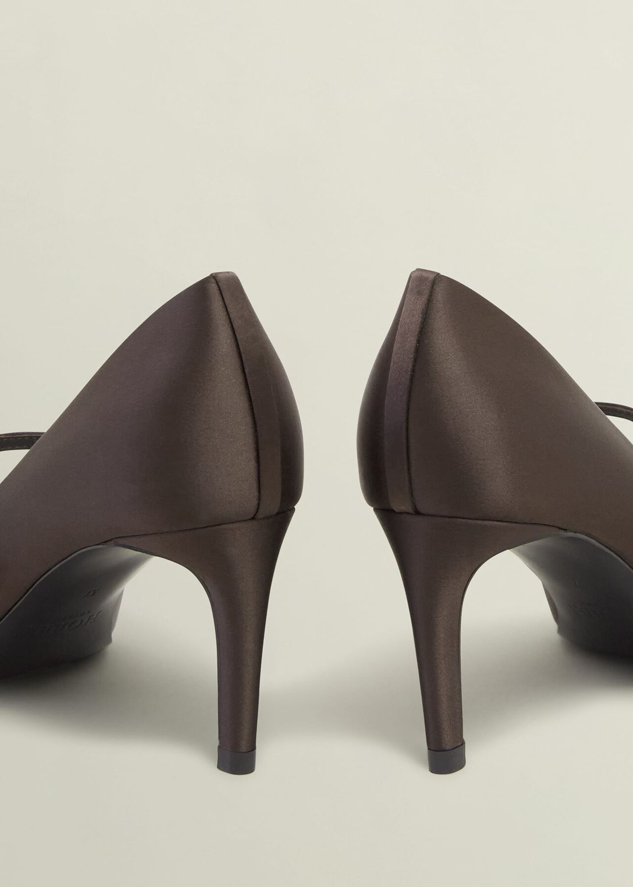 Blake Mary Jane Satin Courts, Deep Brown, hi-res