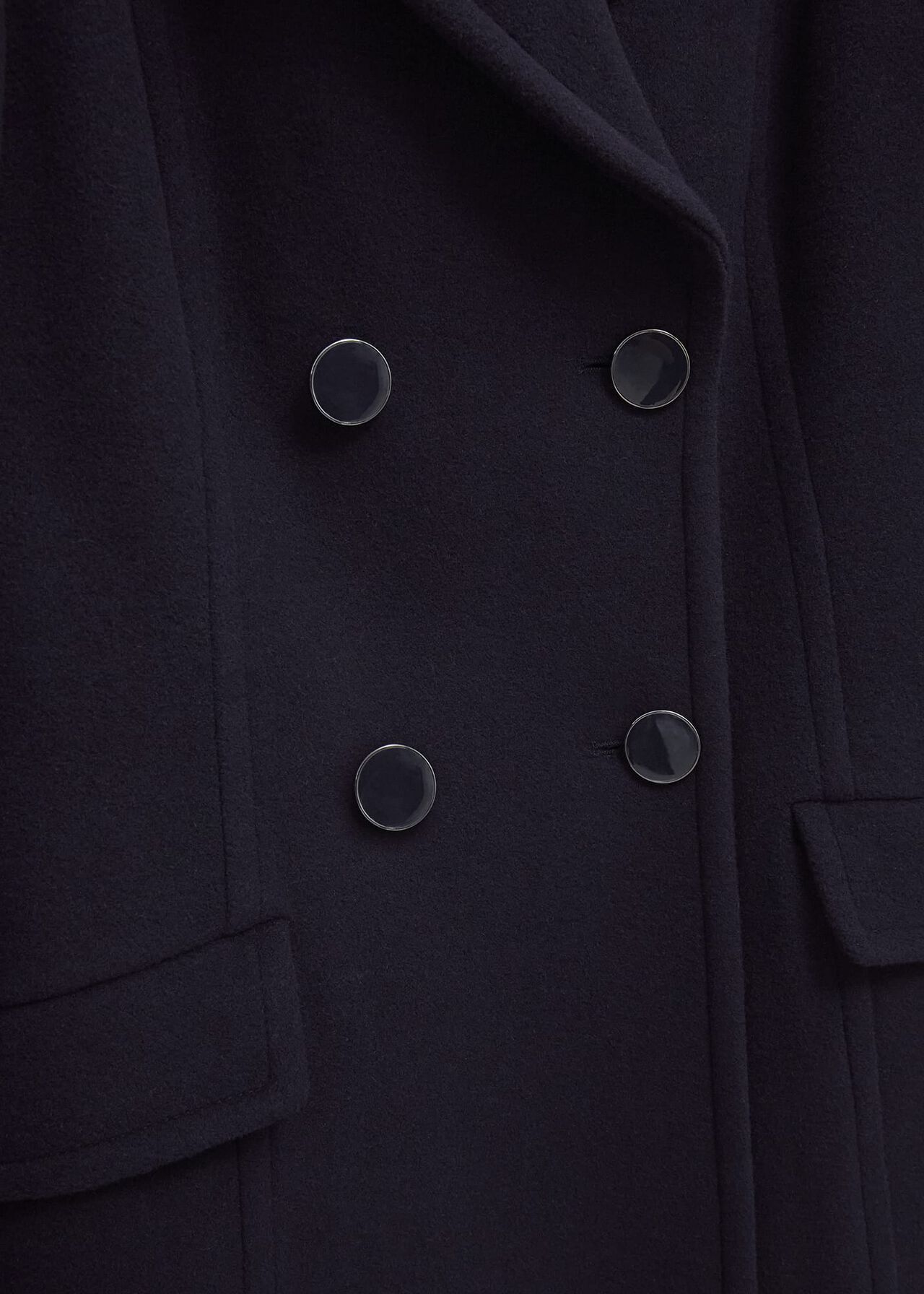 Marlene Wool Blend Coat, Navy, hi-res
