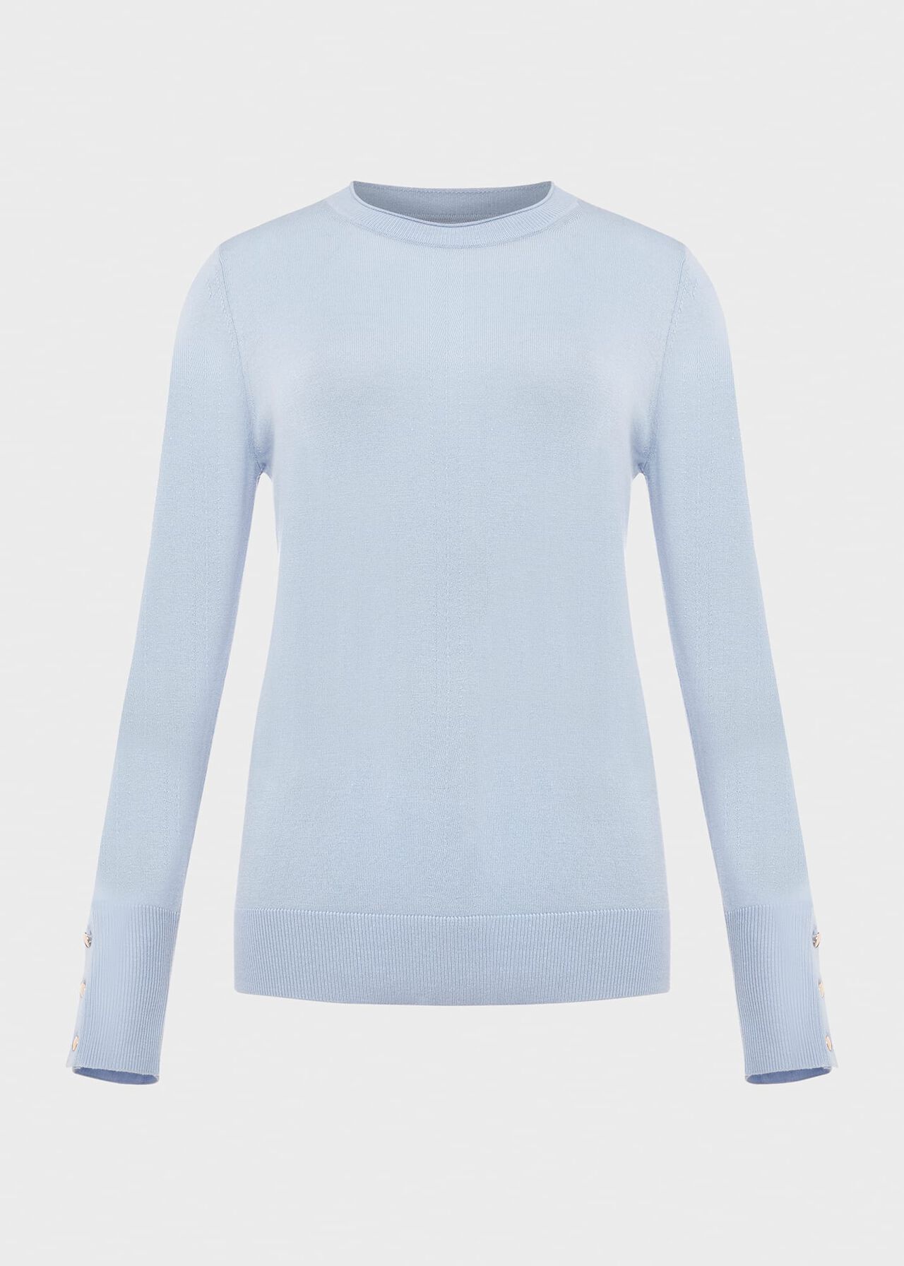 Morgan Sweater With Silk, Powder Blue, hi-res