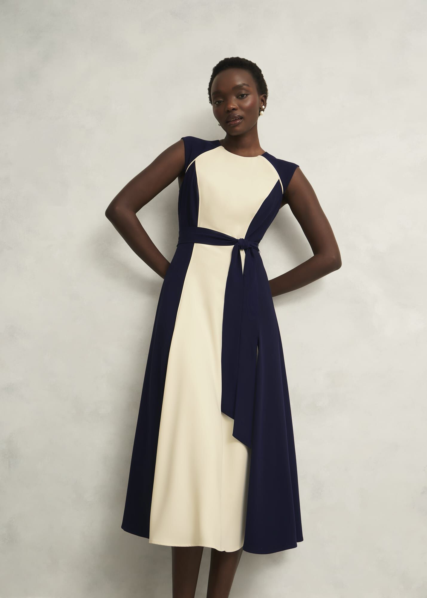 【海外限定】Hobbsワンピース☆Andrea Colour Block Dress, Navy Andrea Colourblock Dress | Hobbs US |