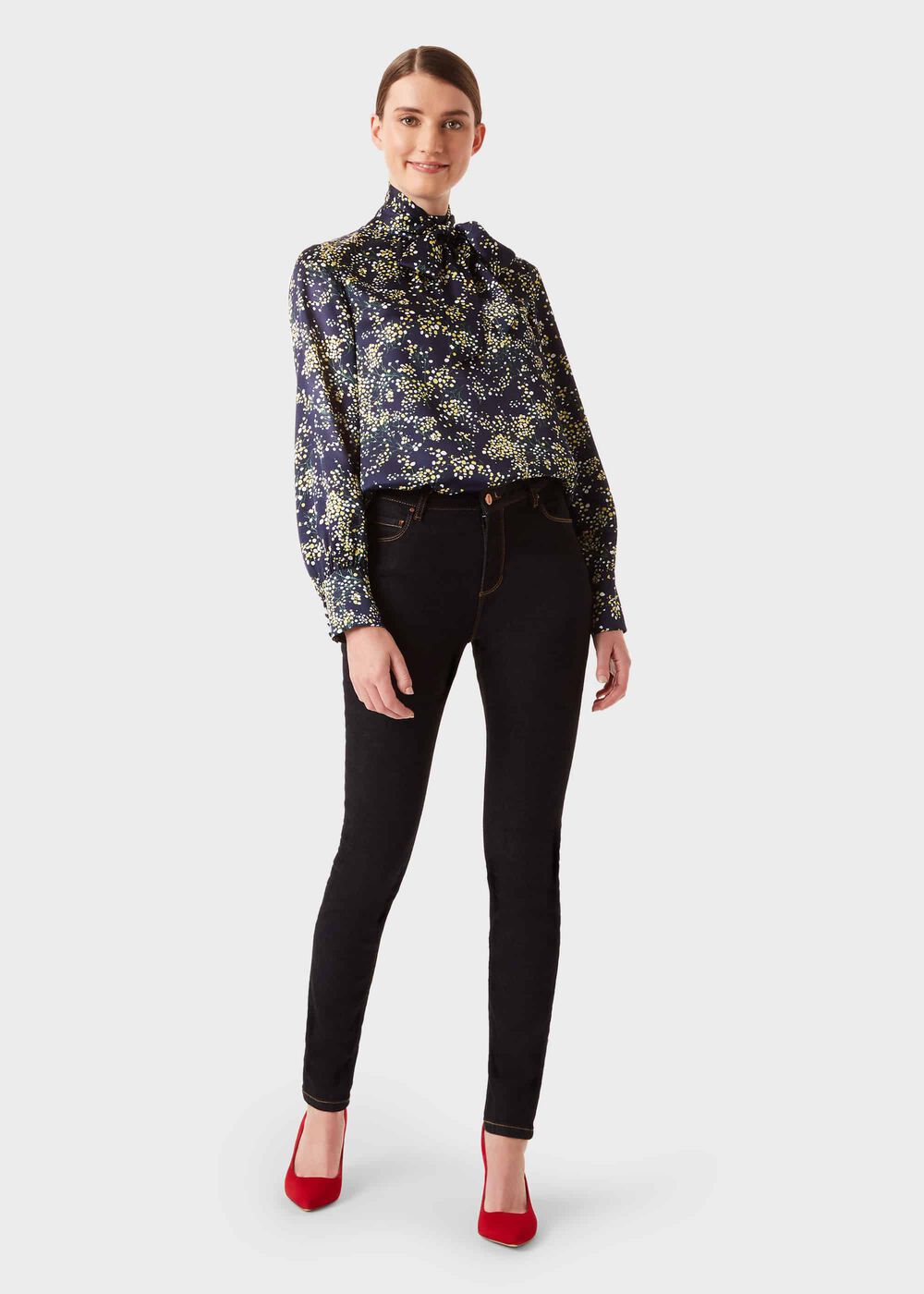 Madeline Floral Top, Midnight Multi, hi-res