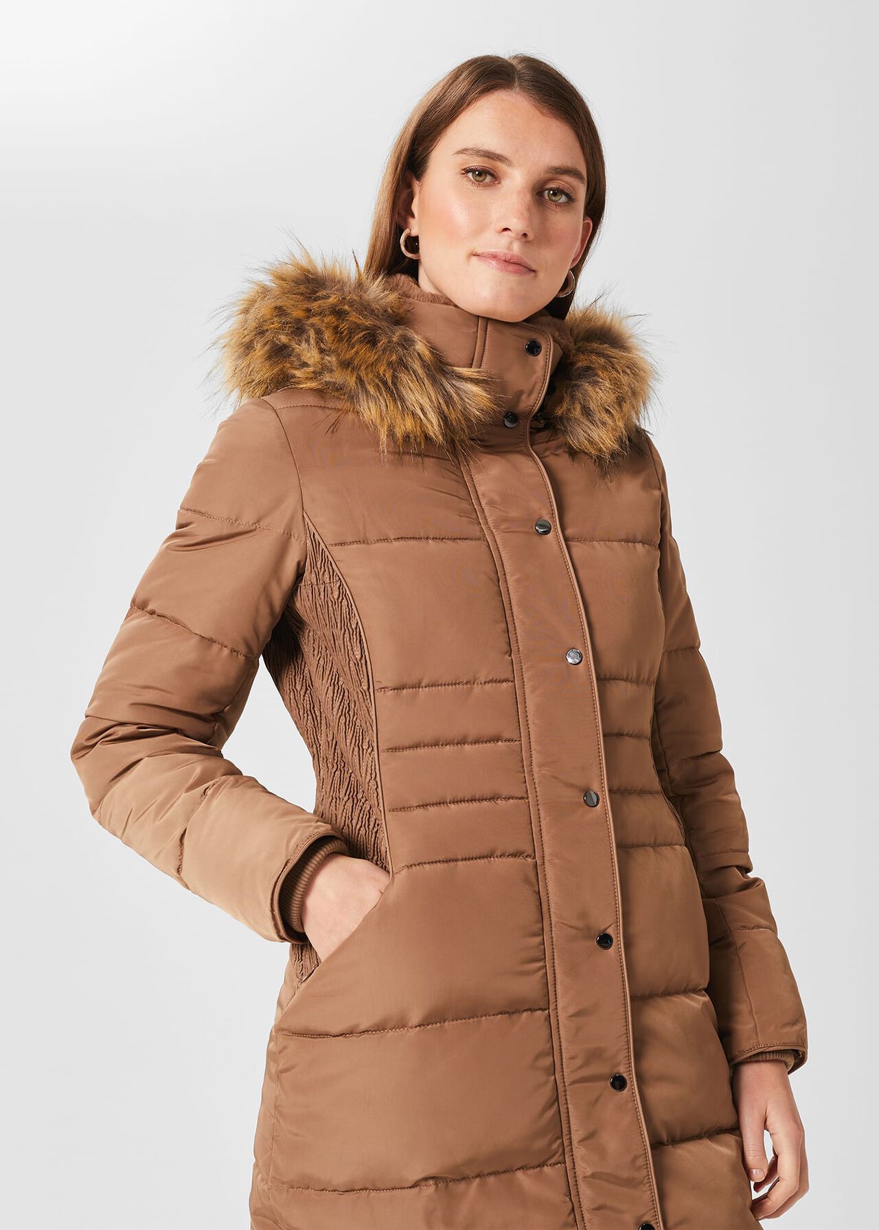 Petite Dita Puffer, Camel, hi-res