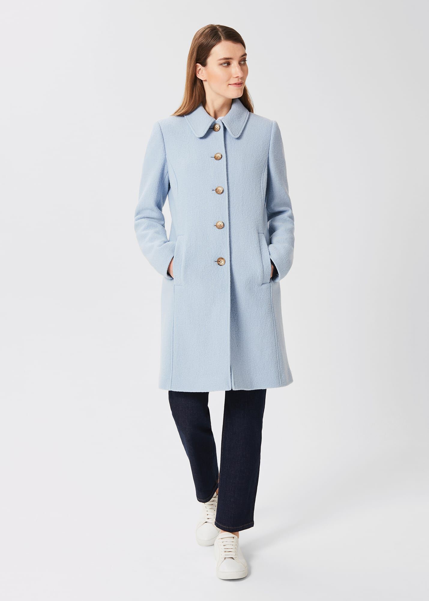 Hobbs wool coat sale clearance