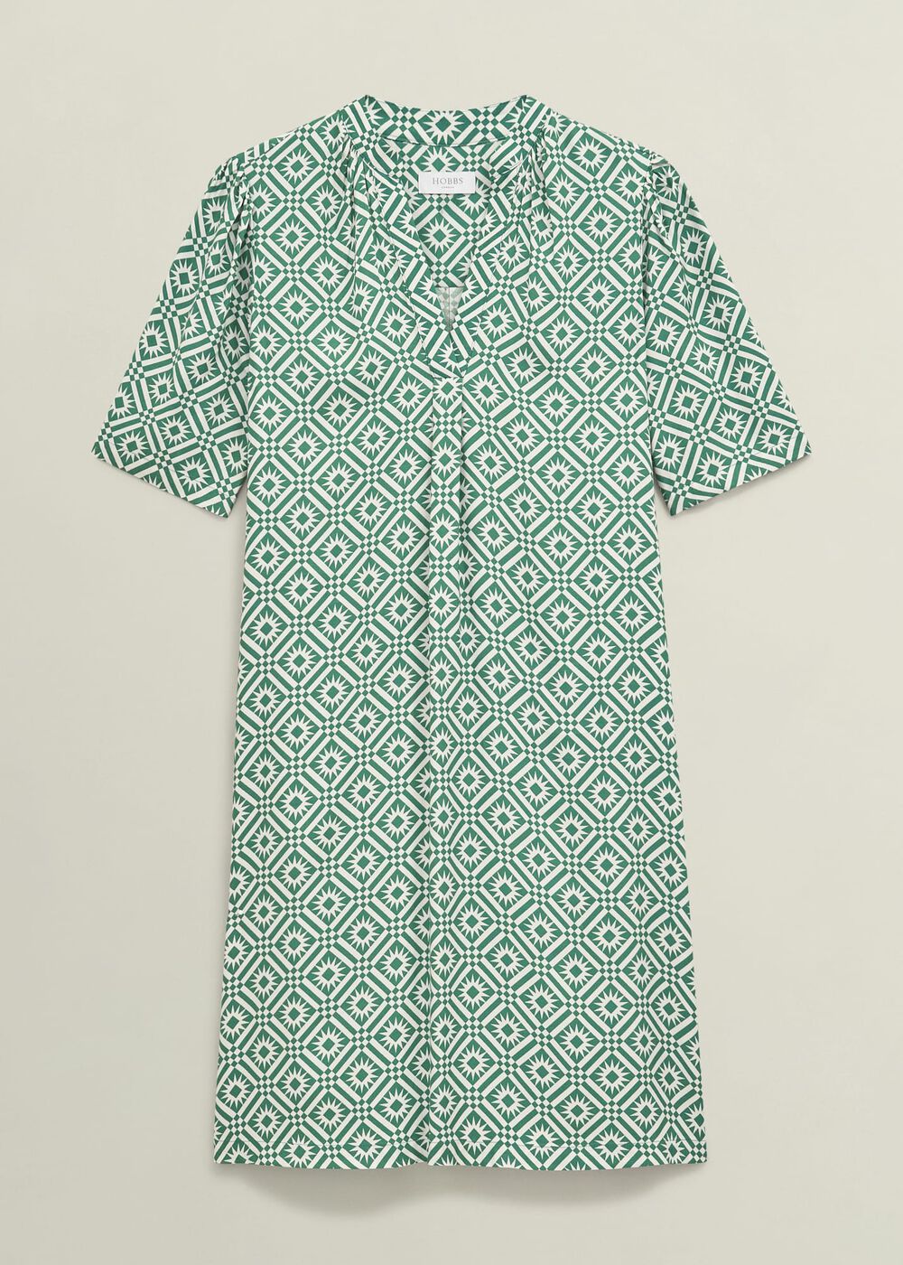Lucille Dress, Green Ivory, hi-res