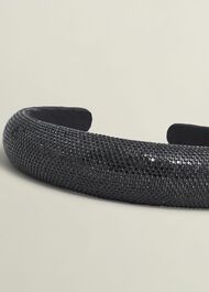 Rosana Sparkle Headband, Black, hi-res