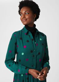 Nory Midi Dress, Green Multi, hi-res