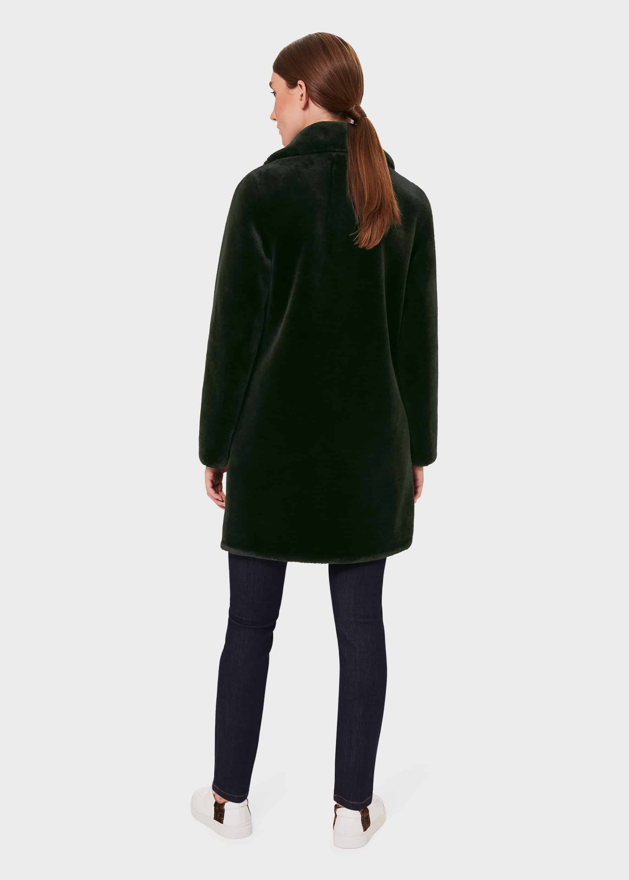 Hobbs green fur coat