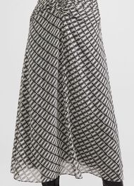 Tegan Silk Dress, Ivory Multi, hi-res