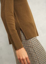 Becky Wool Blend Sweater, Toffee, hi-res