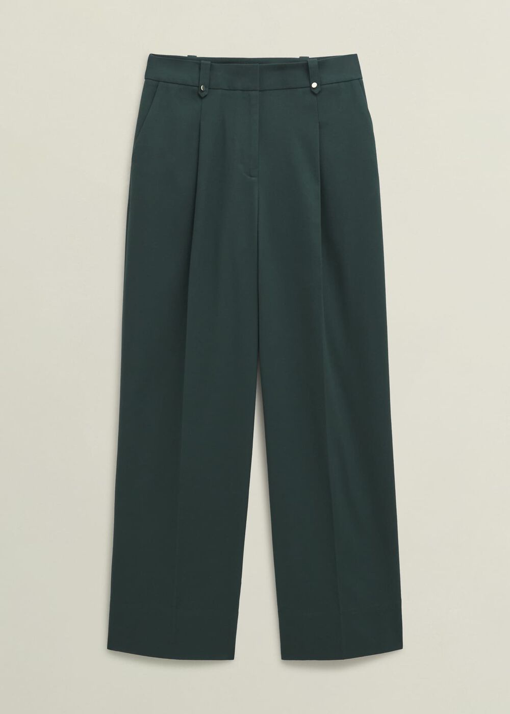 Lucile Wide Trousers, Ponderosa Green, hi-res