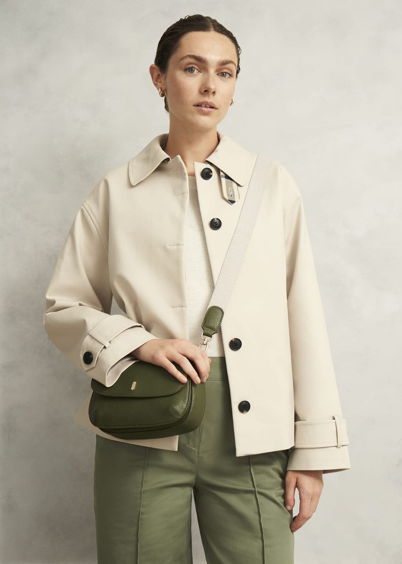 Berwick Leather Crossbody Bag, Chive Green, hi-res