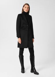Tilda Wool Coat, Black, hi-res