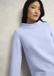Betsy Textured Top, Lavender Blue, hi-res