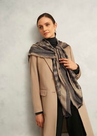 Mora Scarf, Black Camel, hi-res