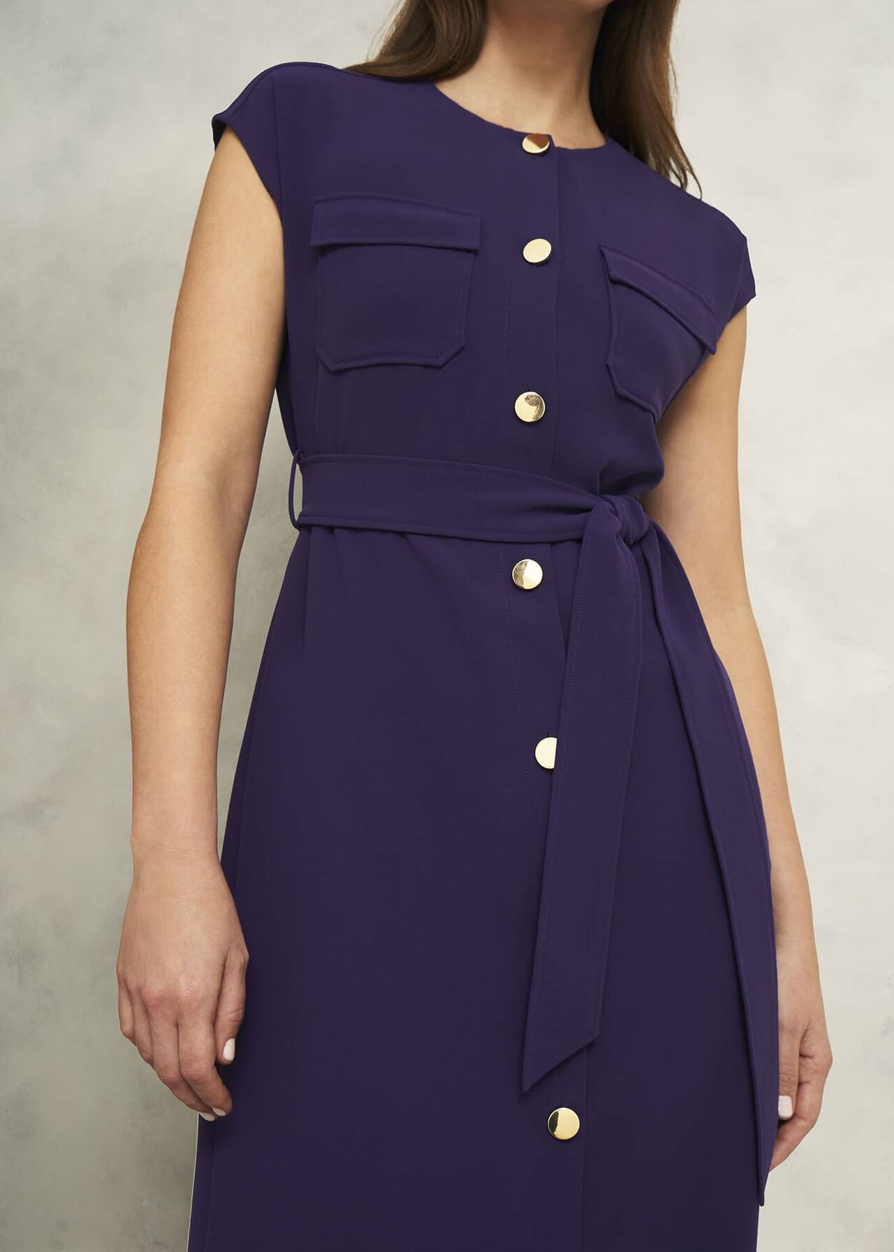 Petite Tania Dress, Grape Purple, hi-res