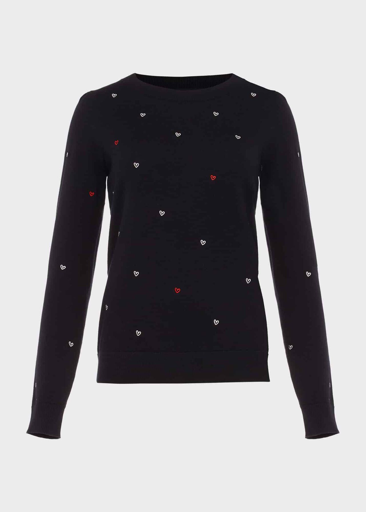 Elea Heart Jumper, Navy Multi, hi-res