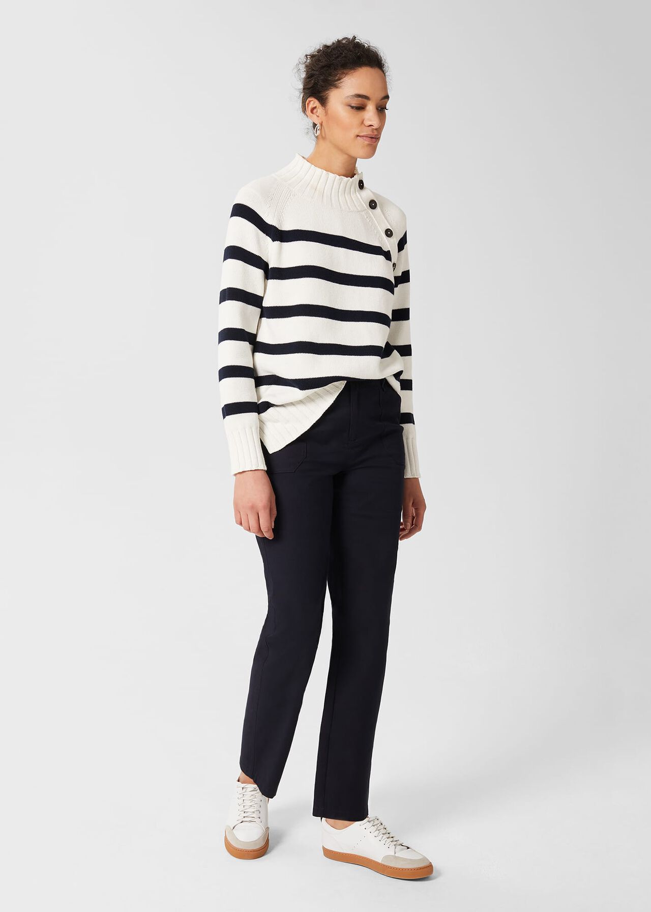 Cynthia Trousers, Navy, hi-res