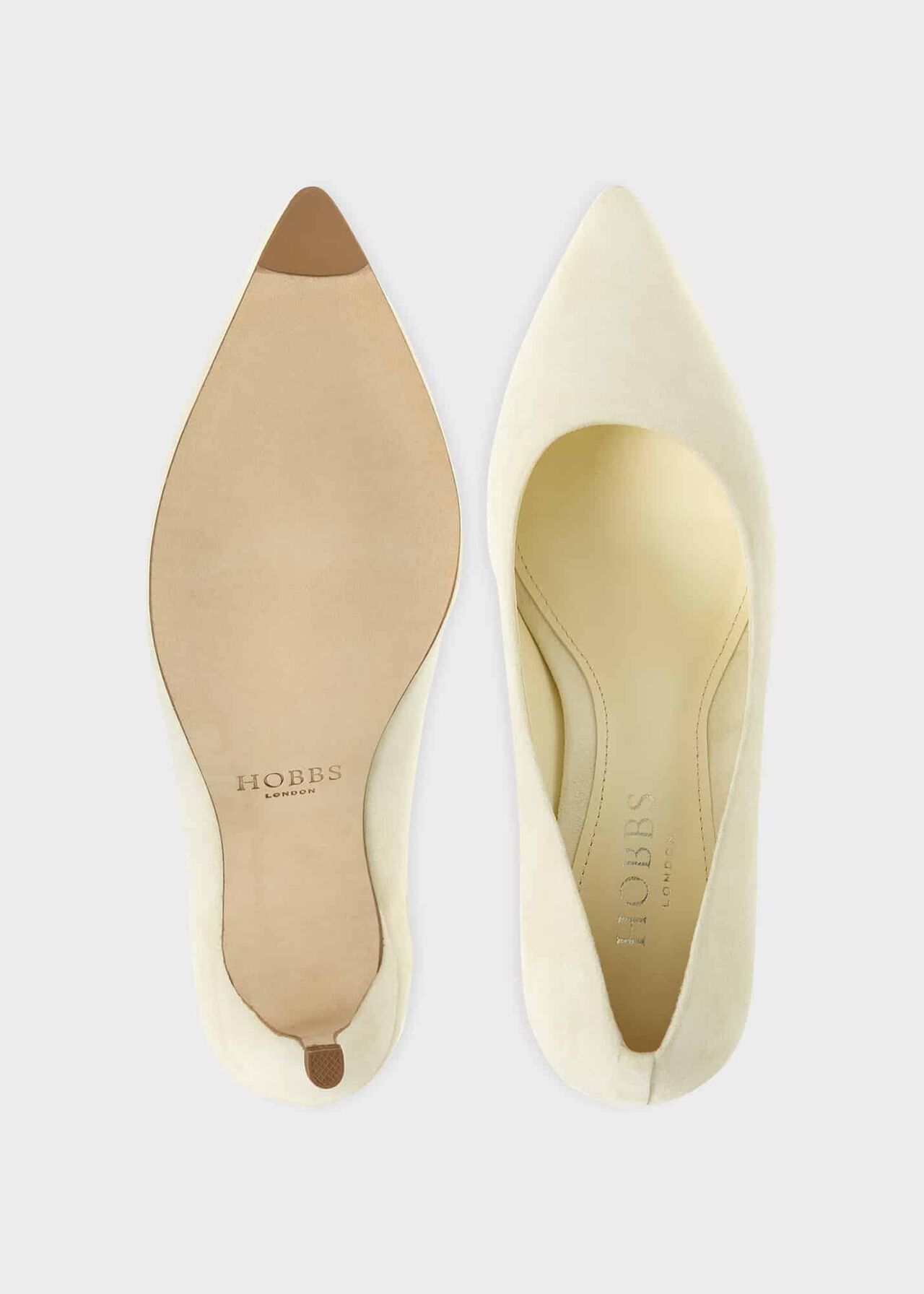Adrienne Court Shoes, Pale Yellow, hi-res