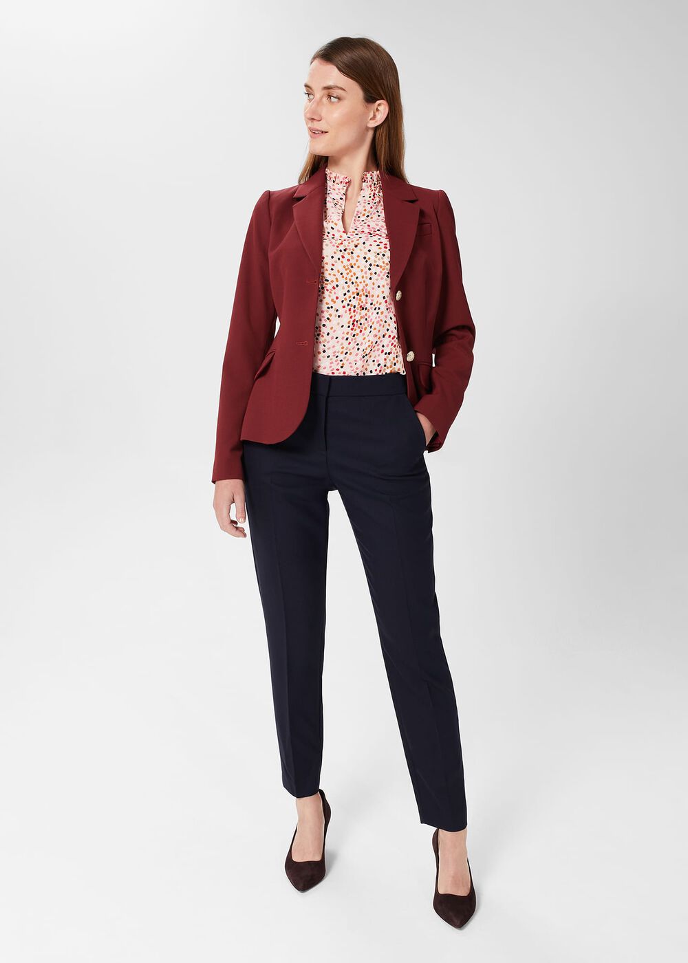 Delany Blouse, Pink Multi, hi-res