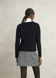 Simona Knitted Jacket, Black, hi-res