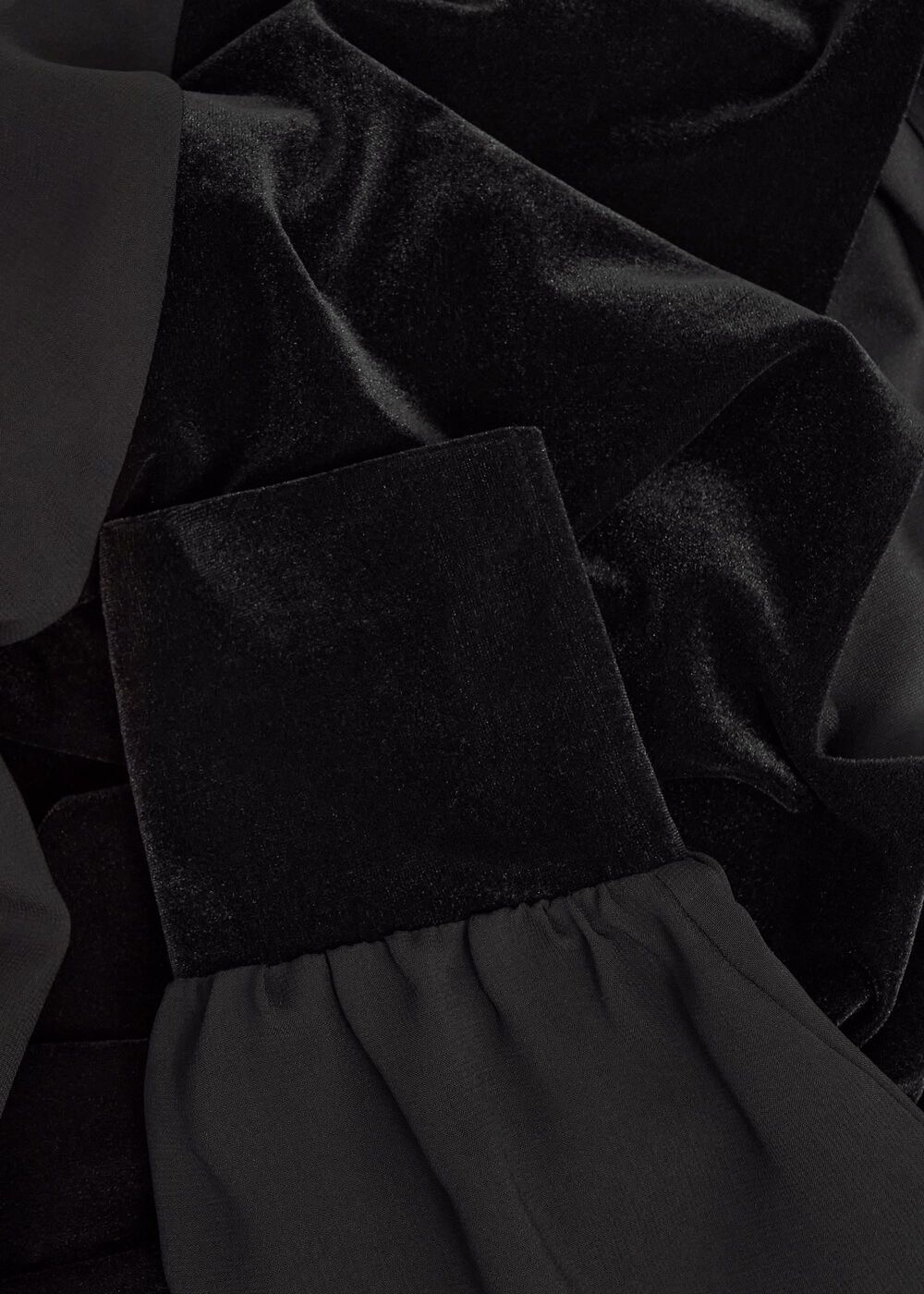 Aimee Velvet Top, Black, hi-res