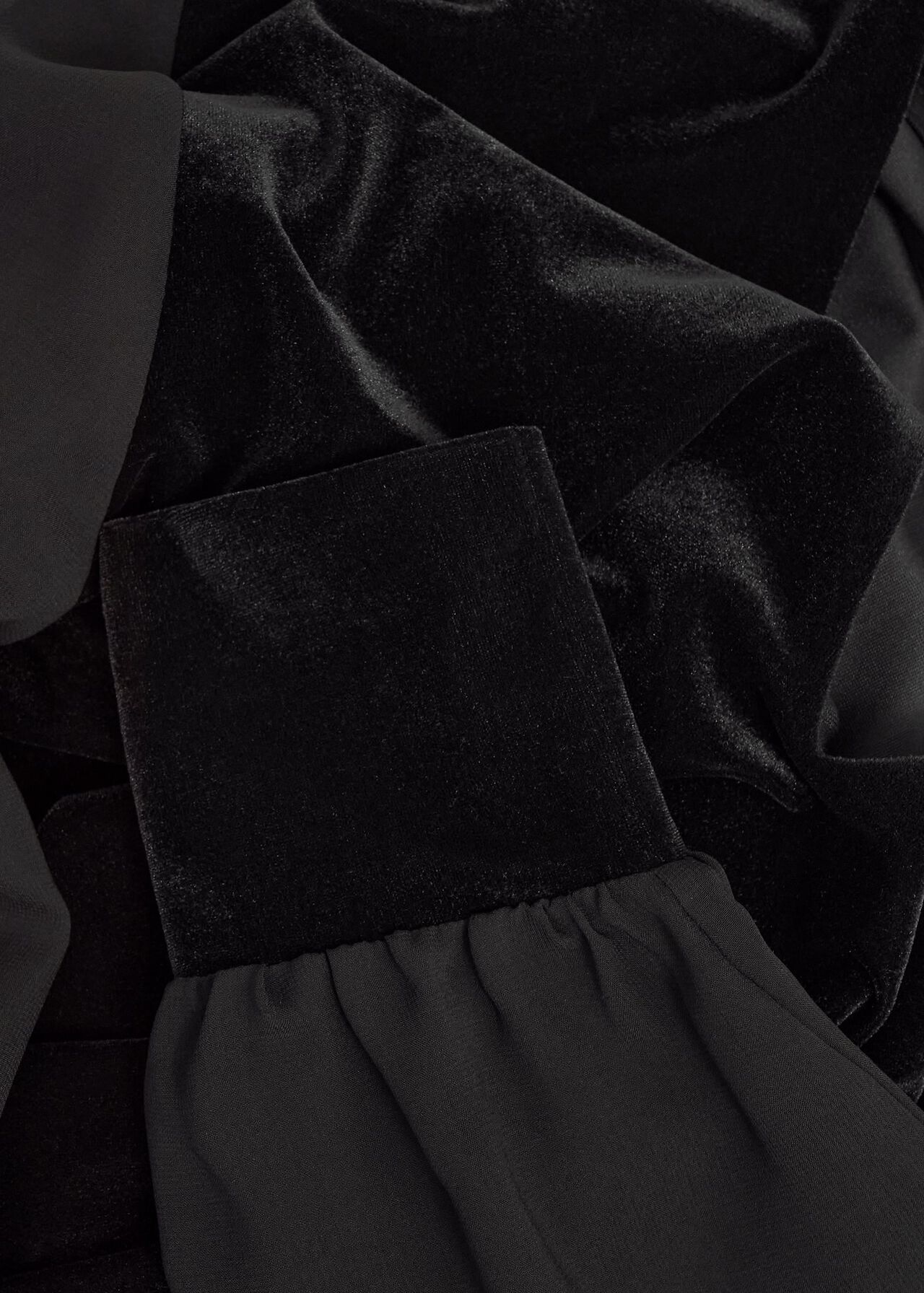 Aimee Velvet Top, Black, hi-res