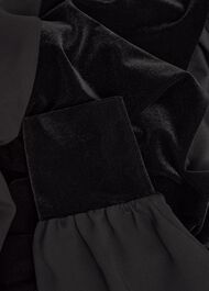 Aimee Velvet Top, Black, hi-res