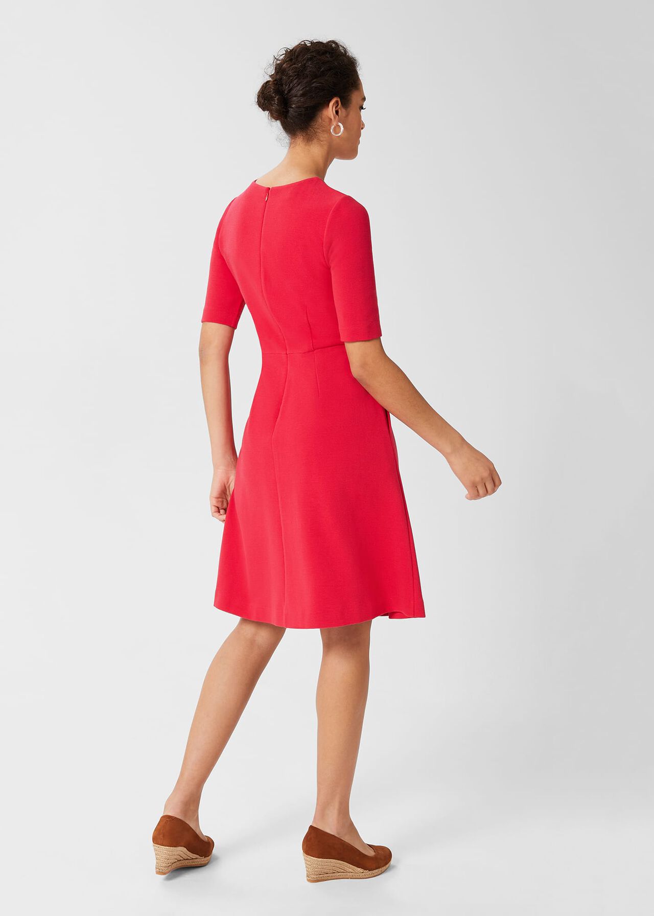 Lexia Jersey Dress, Magenta, hi-res