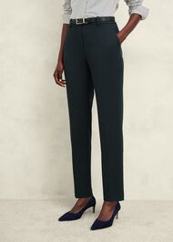 Linda Tapered Trousers, Deep Pine Green, hi-res