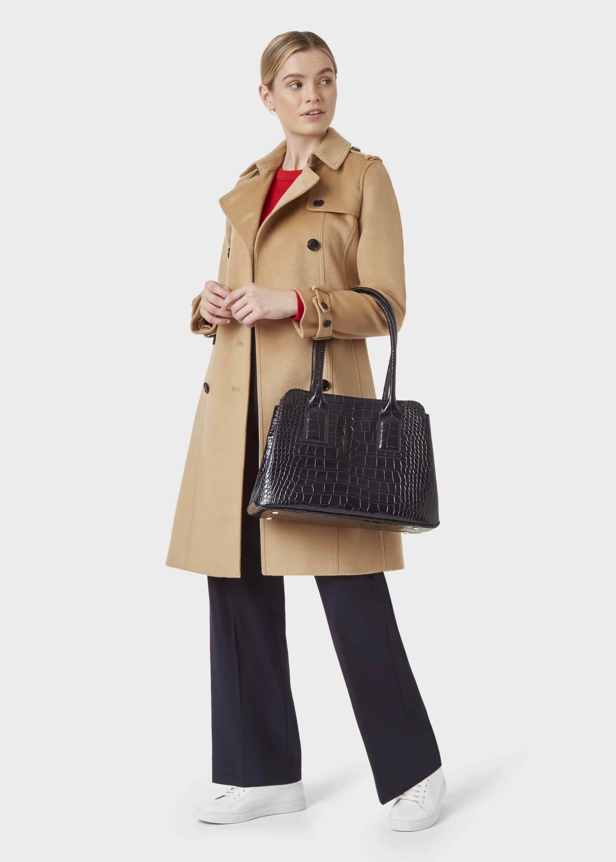 hobbs whitby leather tote bolsa