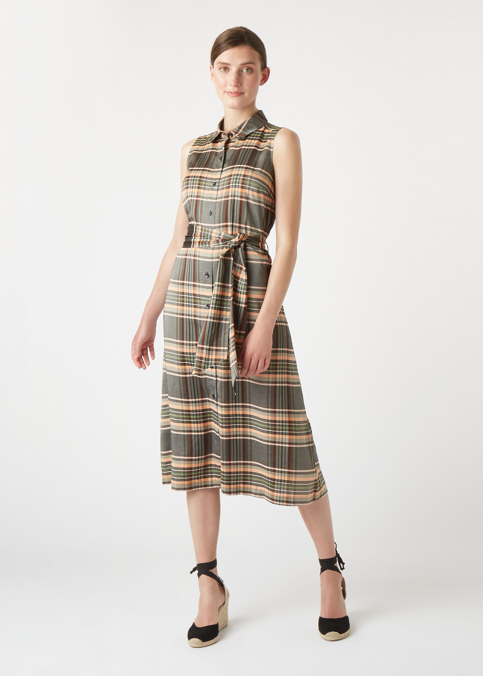 black and white dog tooth dress