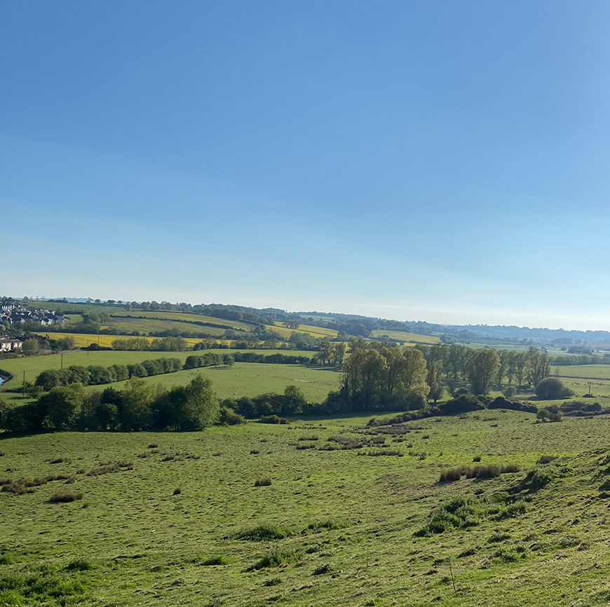 A landscape image of the Rye countryside 