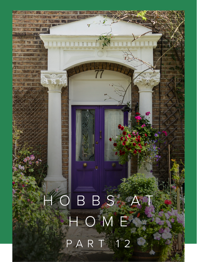A purple double front door for Hobbs at Home with Hobbs junior womenswear buyer.