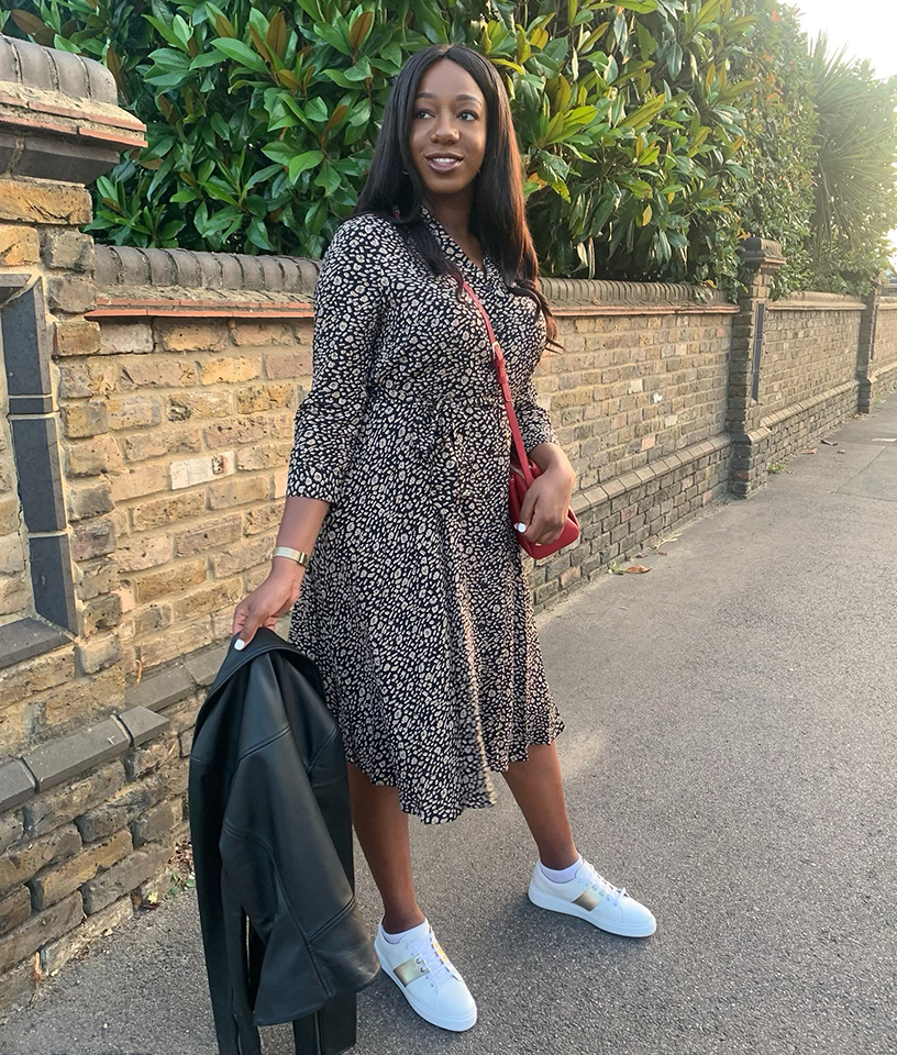 Summer Dress and Trainers