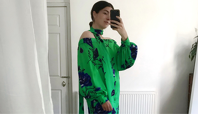 Hobbs Brand Stylist, Maddy Moxham shows us how to restyle a green dress at home