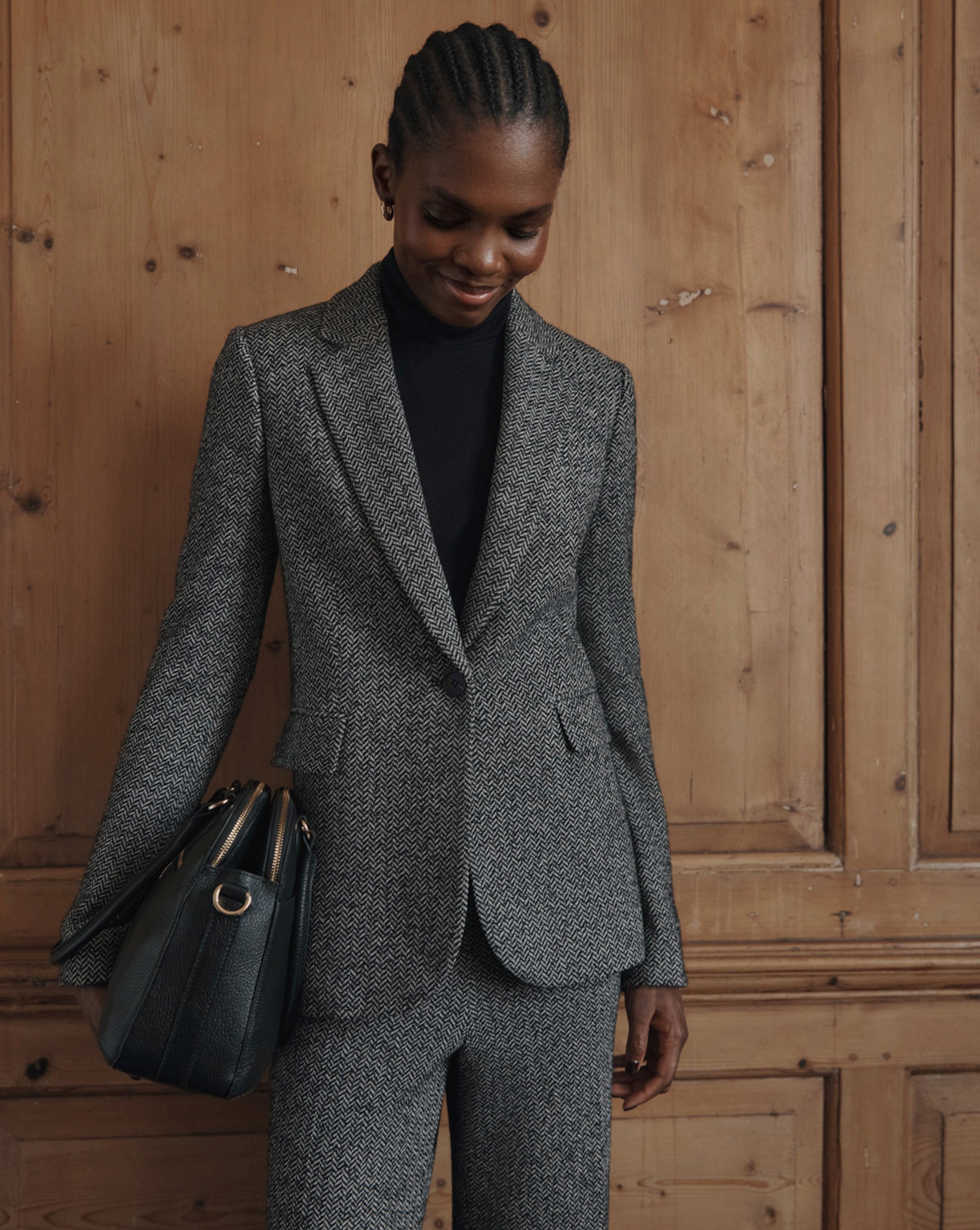 A woman wearing Hobbs Workwear.