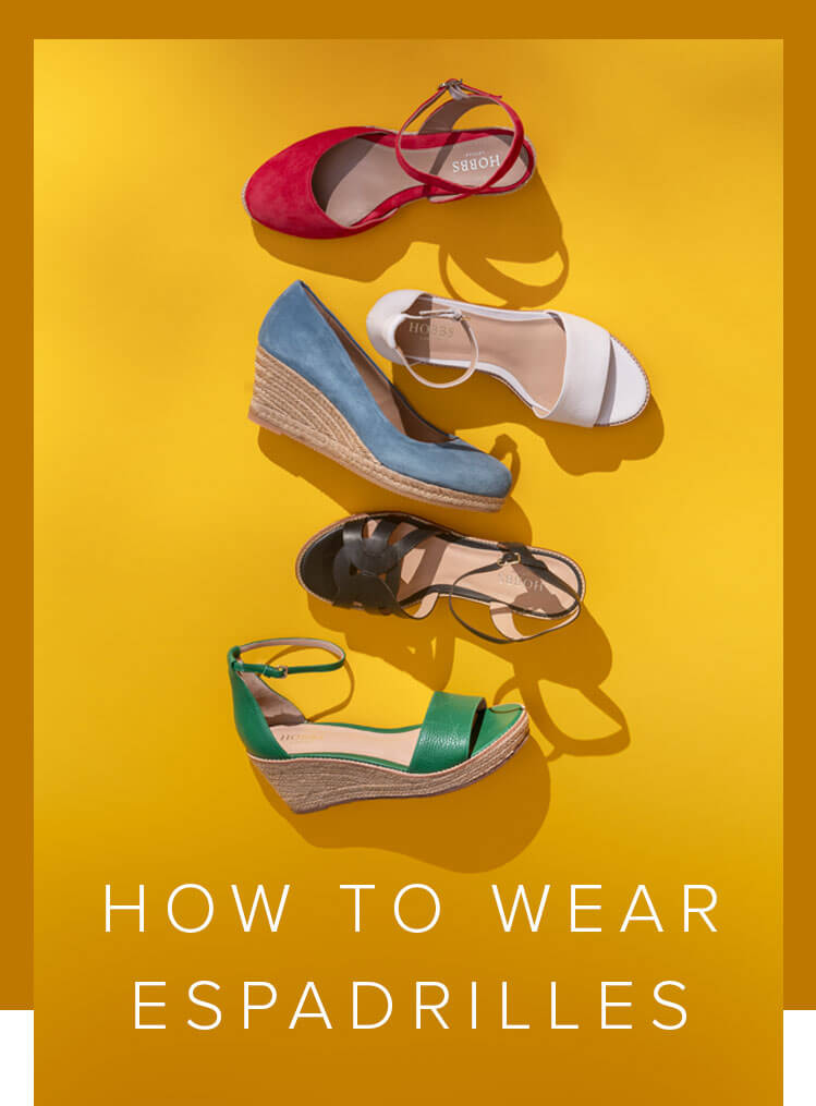 From weddings to the races, espadrilles by Hobbs are a summer staple that will lend an effortless look to even the most formal occasion dresses.