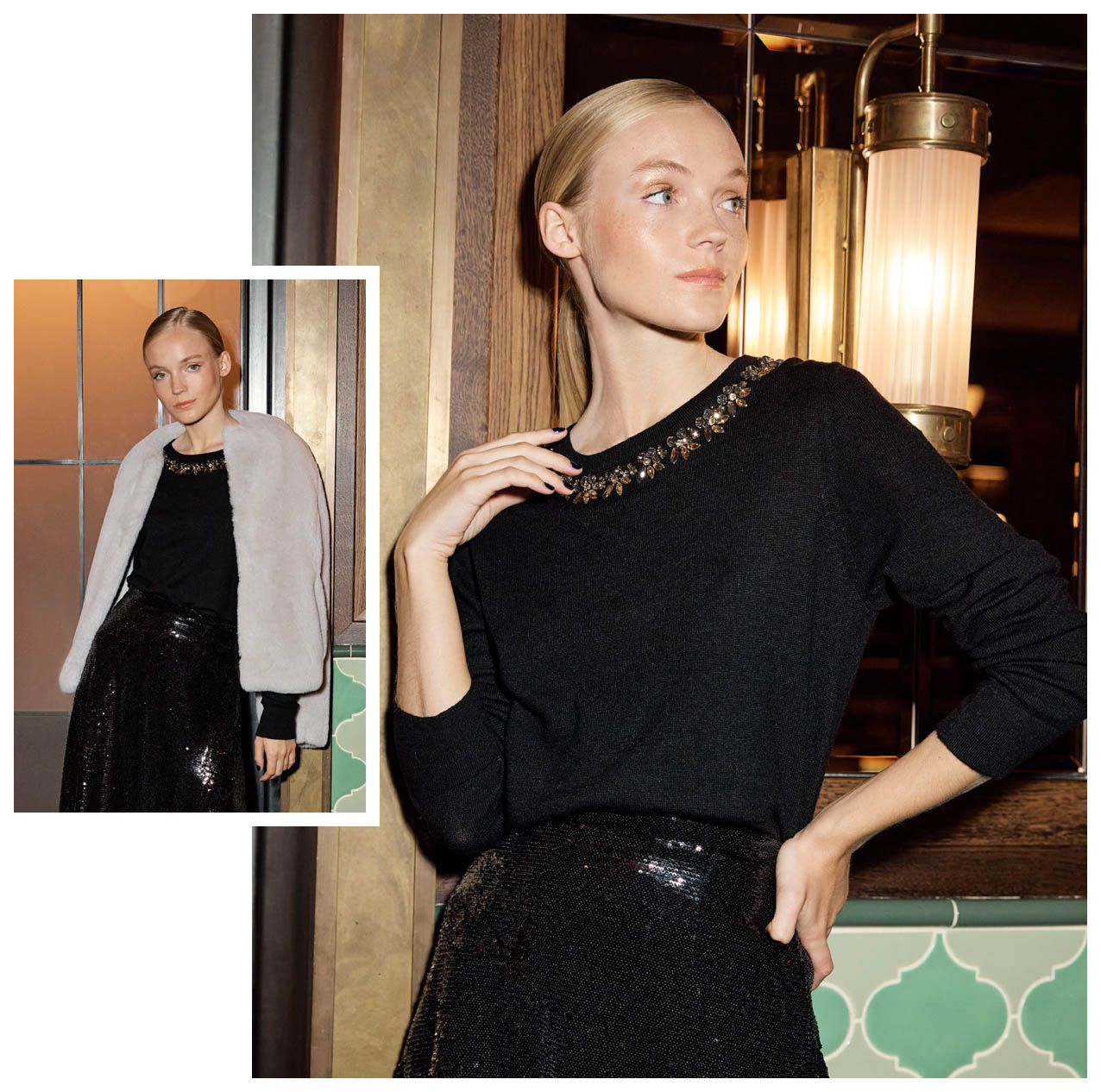 HOBBS CASHMERE CHRISTMAS JUMPER