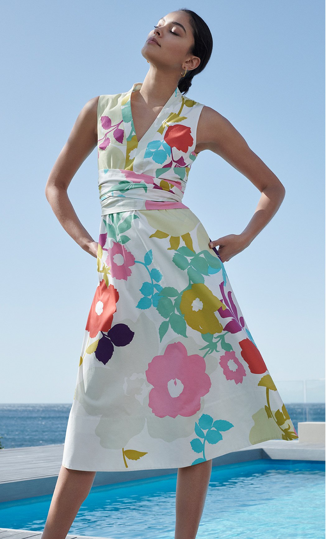 Soak up the sun in our Hobbs marie floral print sundress