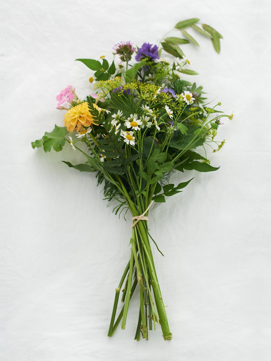 Show you care with a foraged bunch of flowers for a neighbour or family member during isolation.