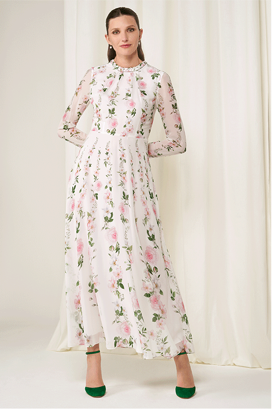 is it okay to wear floral print to a wedding