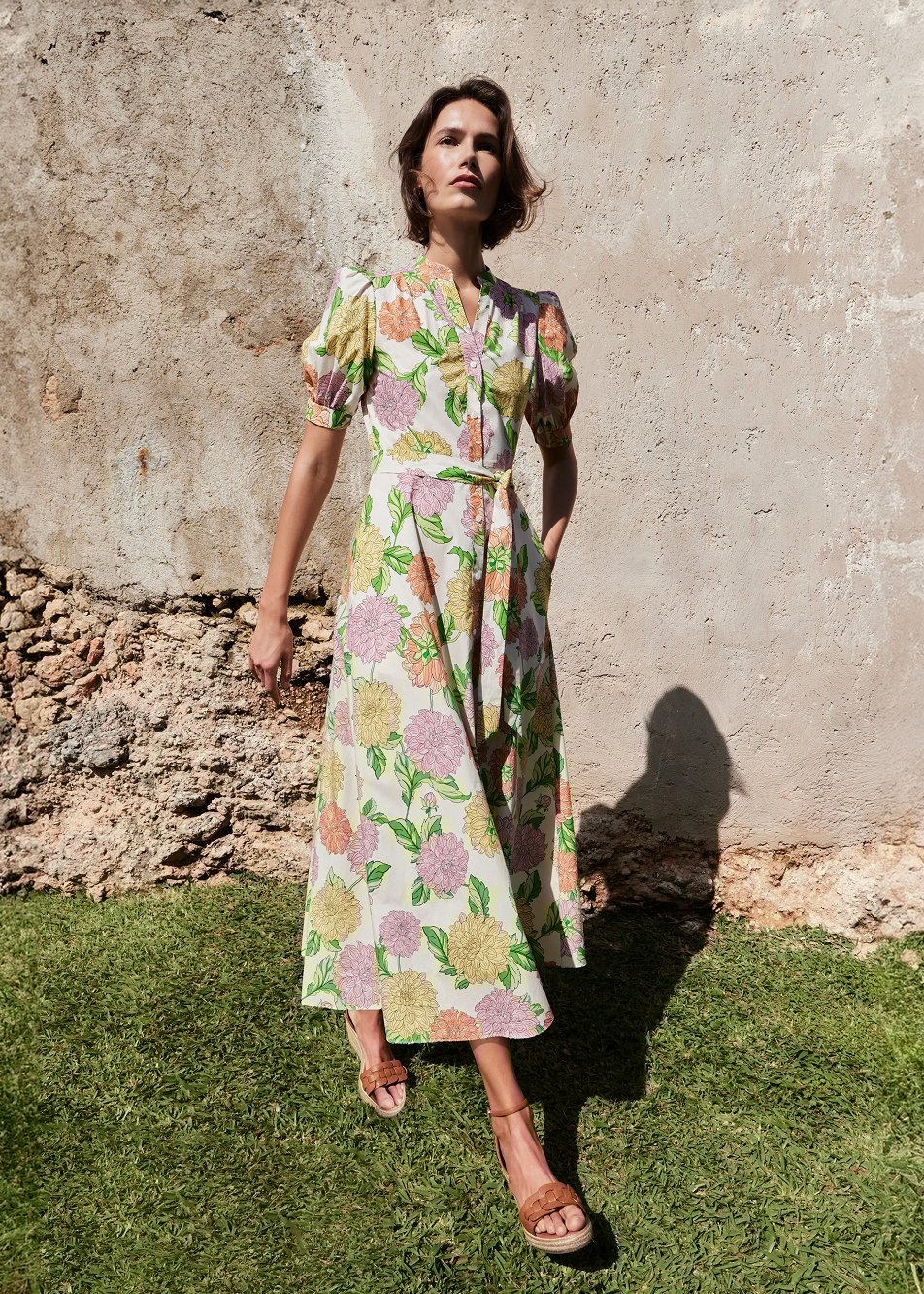  Women wearing Hobbs summer dresses.