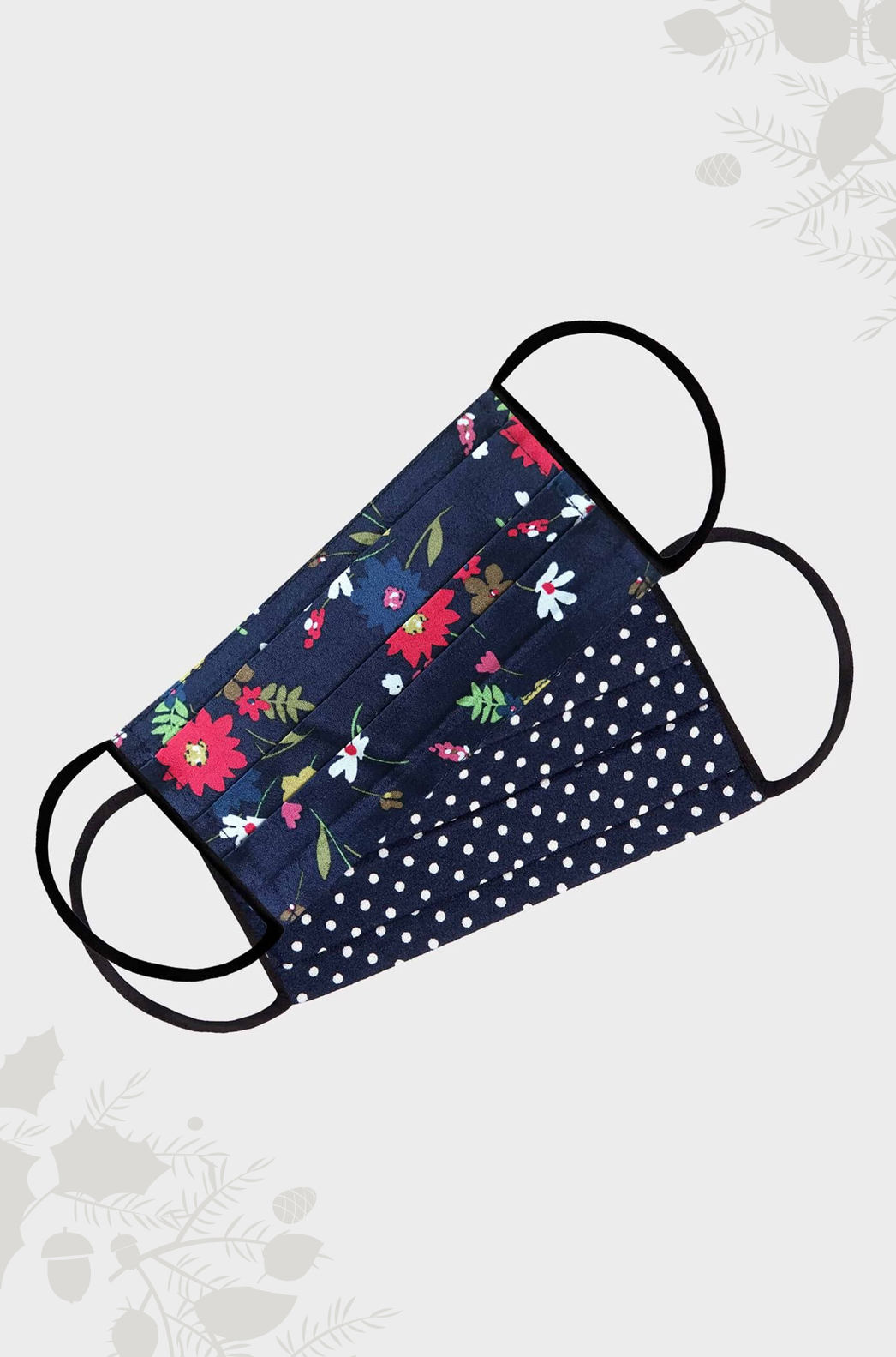 Image showing a pack of two floral print fac