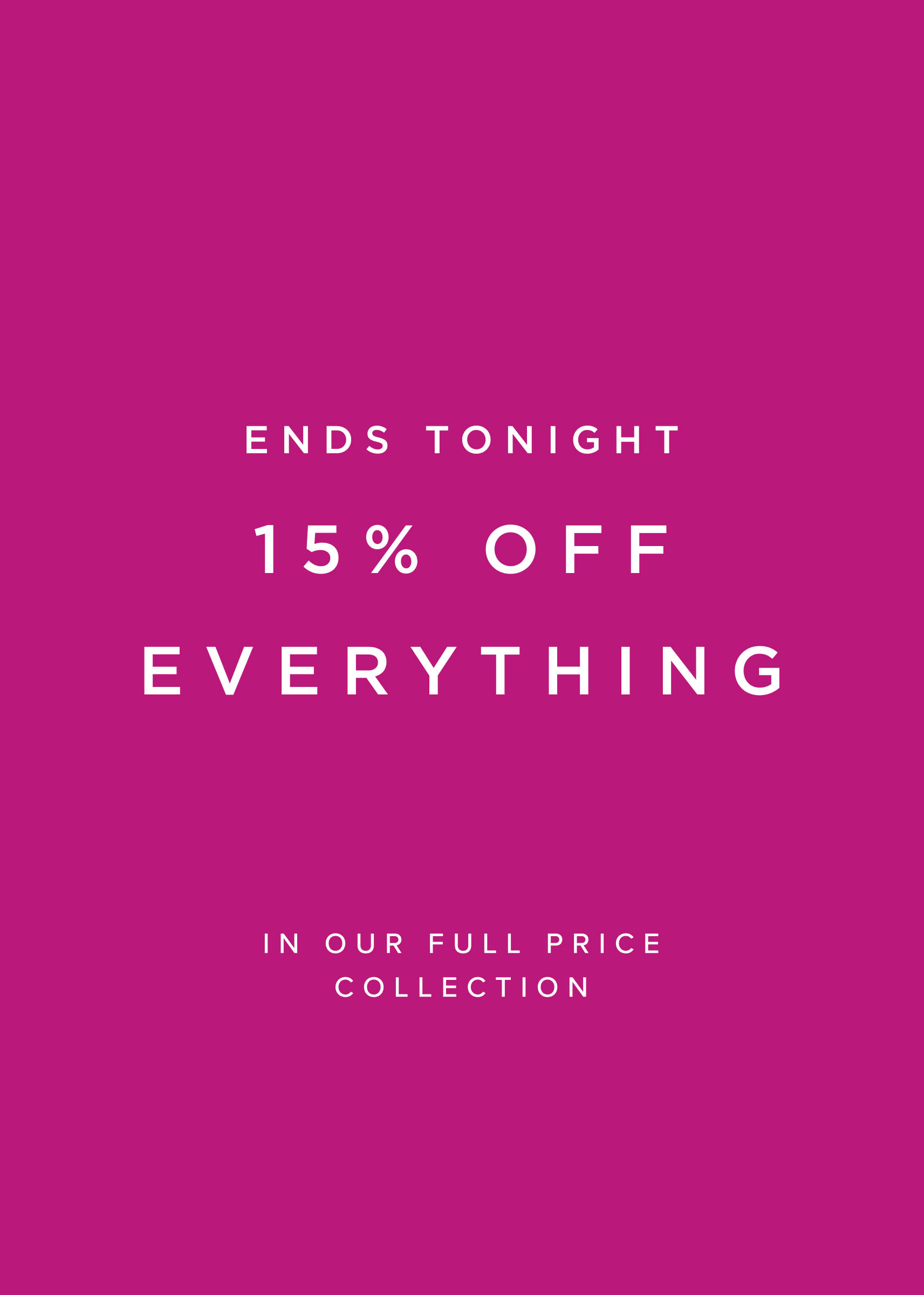 Hobbs SS24 15% off everything