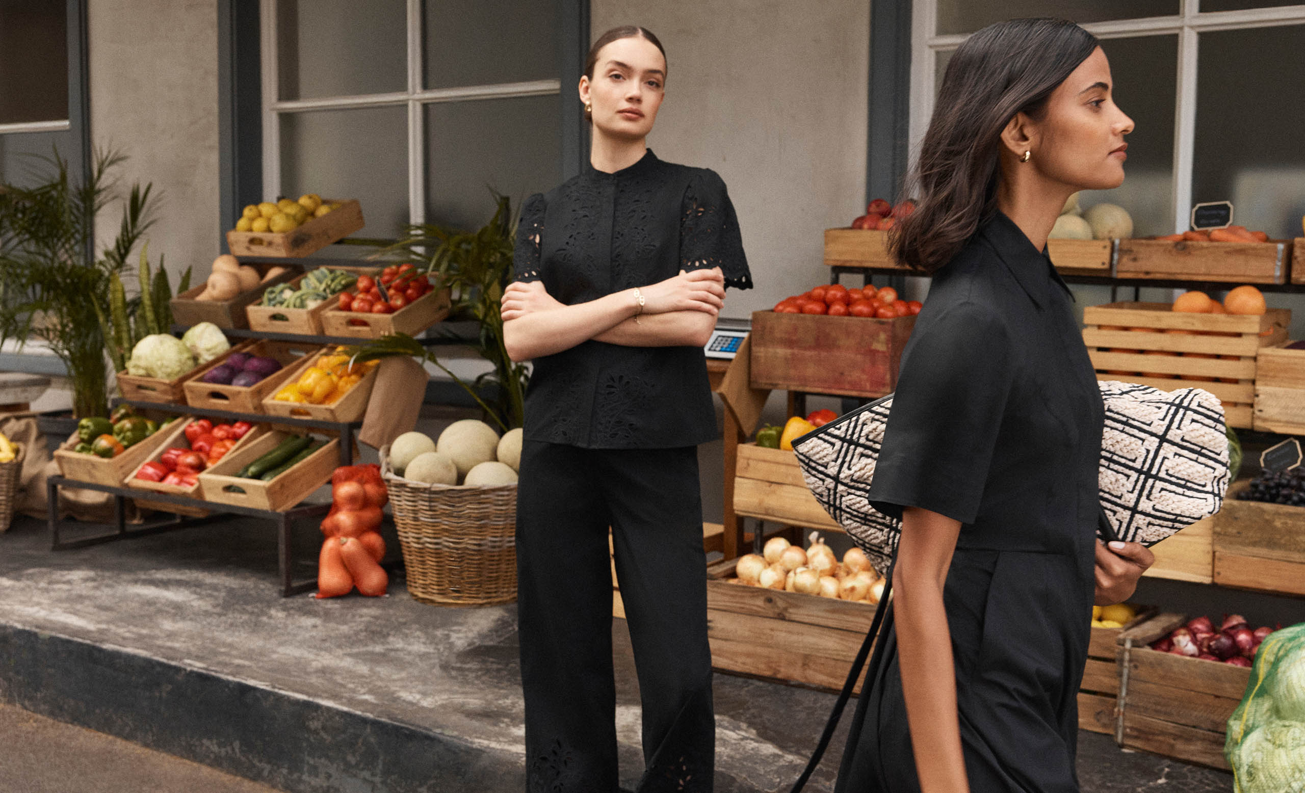 Women wearing Hobbs cotton daywear.