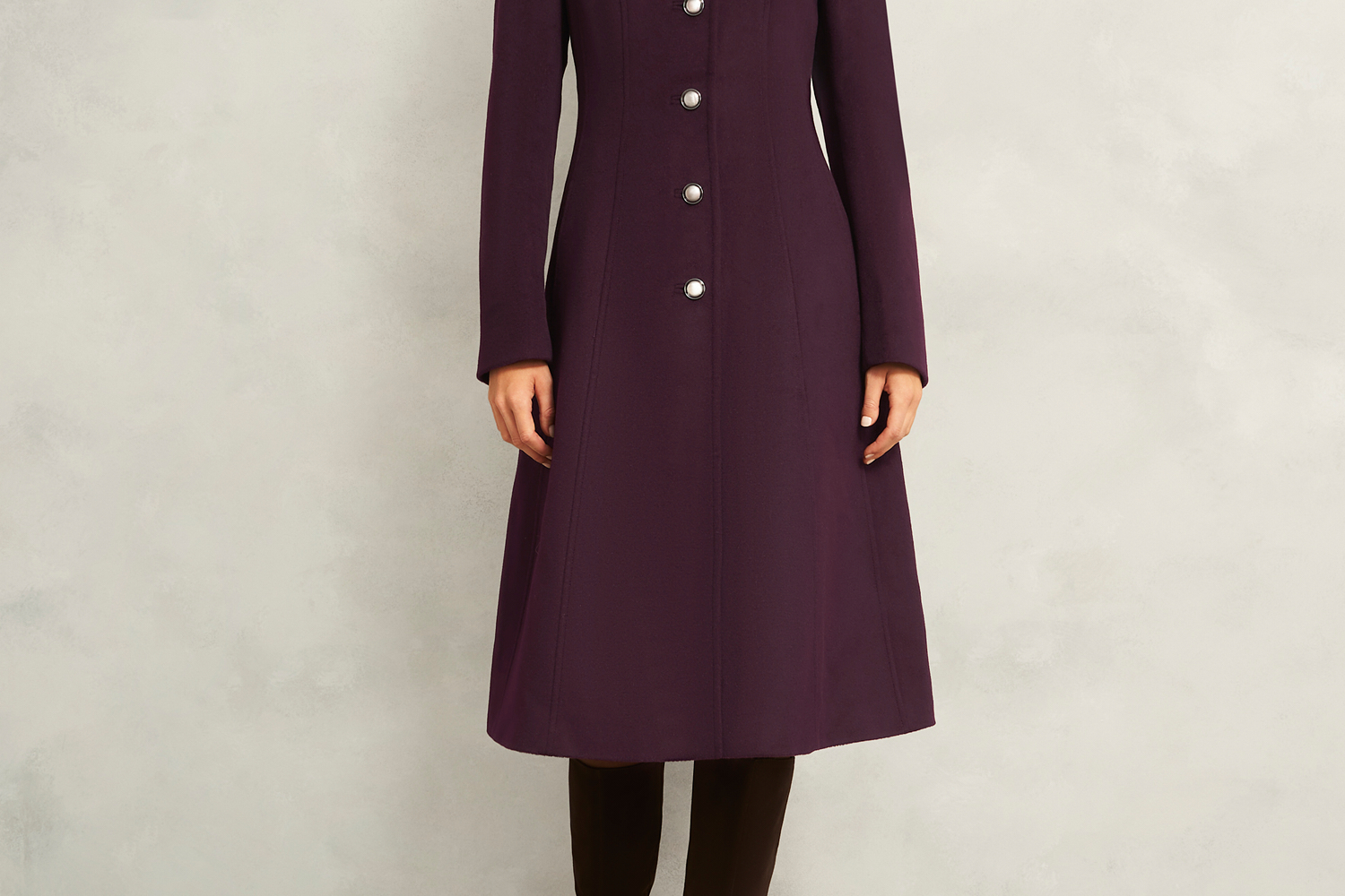 slim fit dress slacks Long Sleeve Fit-and-Flare Shirt Dress – Luxeire