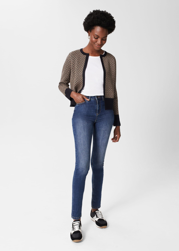 Gallery of three models wearing Hobbs fine knitted jumpers.