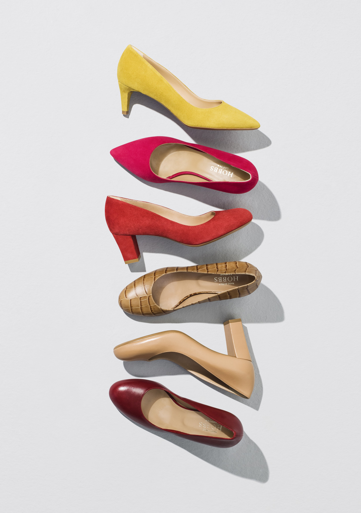Hobbs court shoe collection. Available in wear-to-work friendly colours such as nude, navy and black.