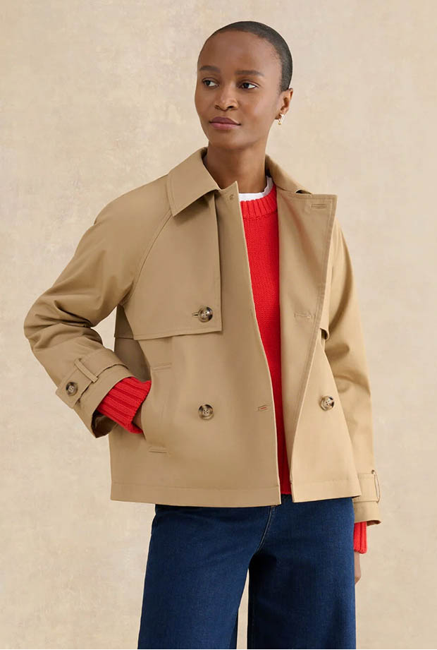 Hobbs' collection of trench coats.